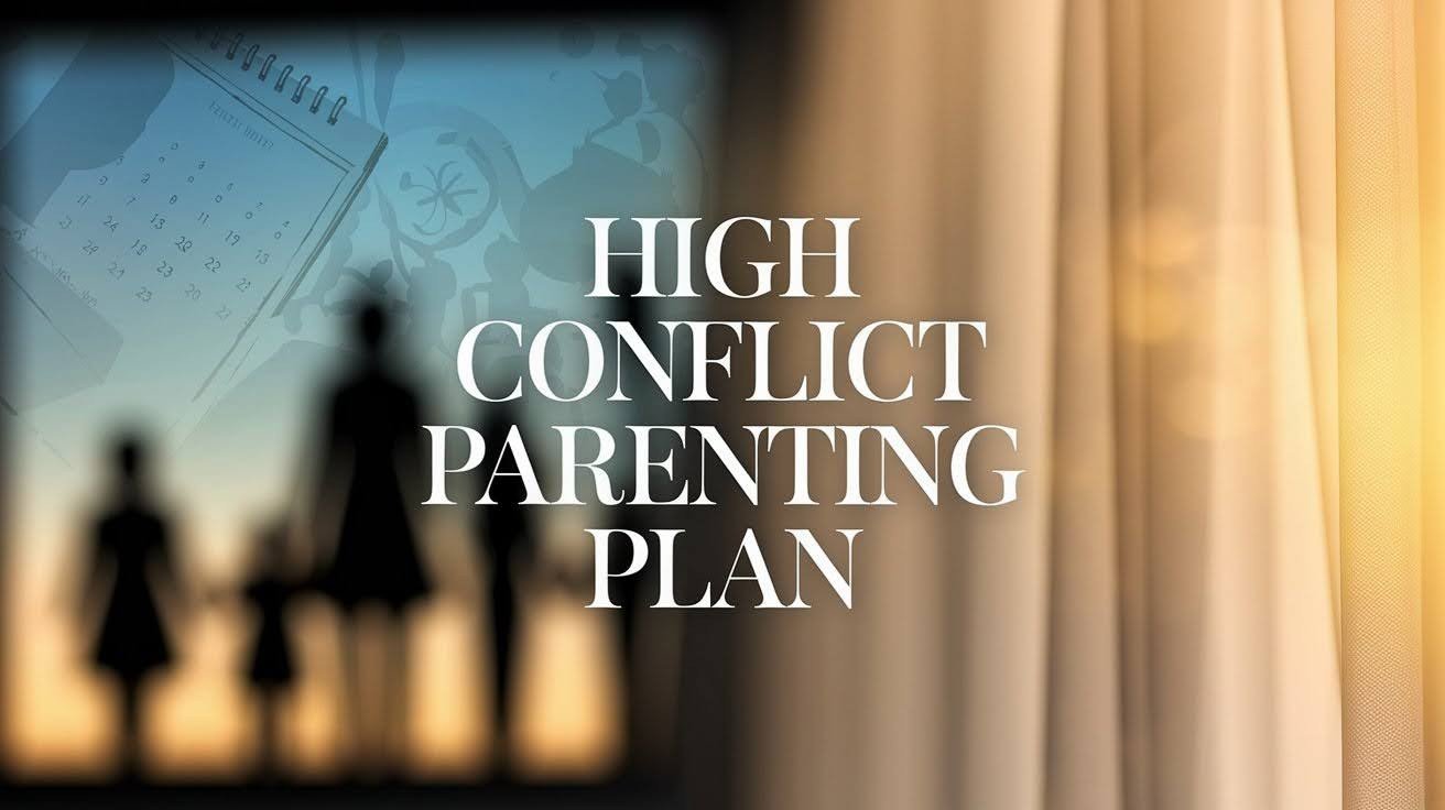 Effective High-Conflict Parenting Plan for Families