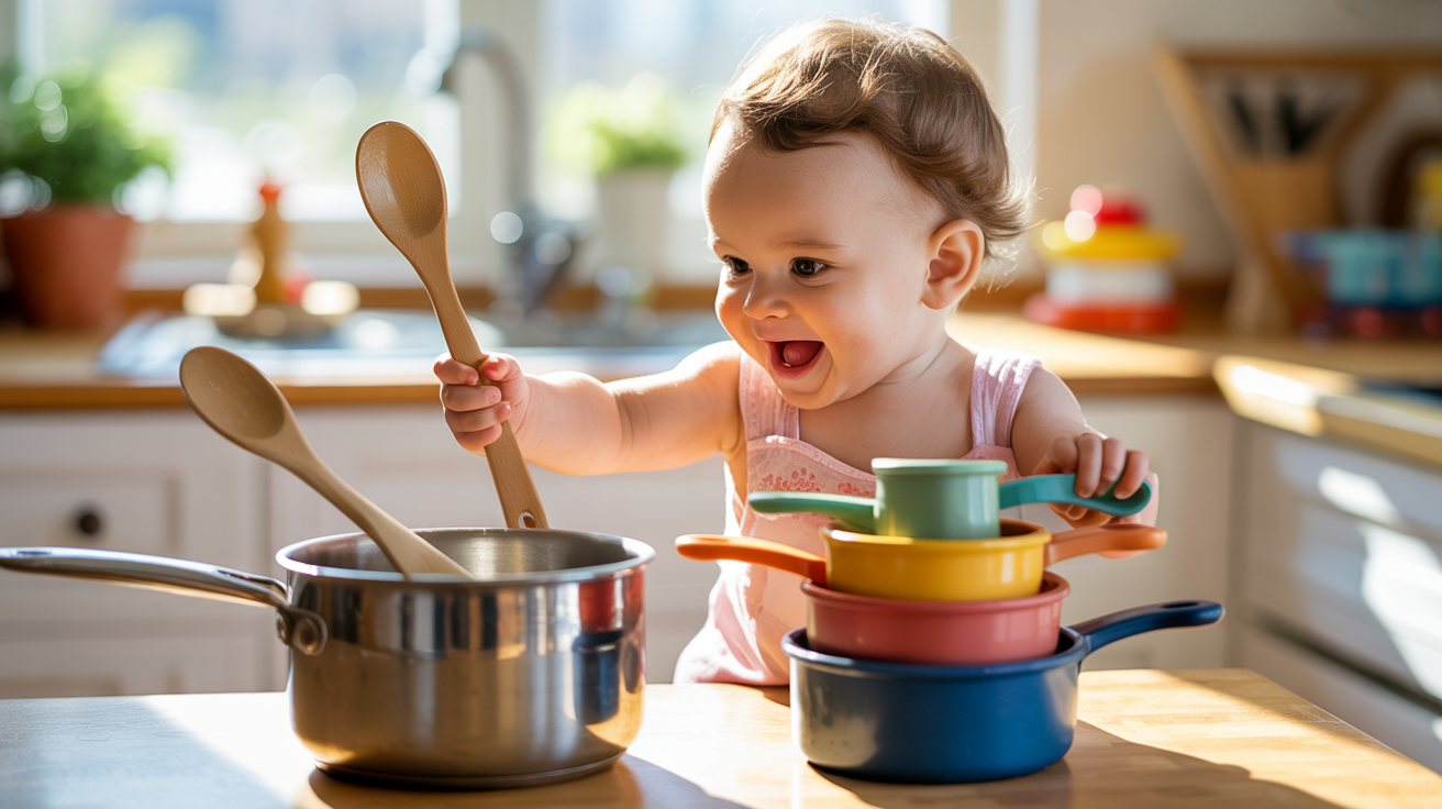 Sensory Play with Kitchen Items
