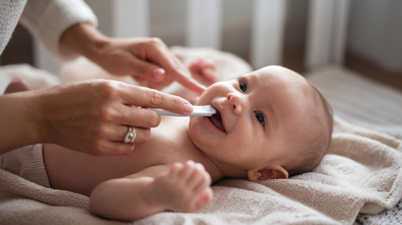 Cleaning Gums Before Teeth Appear