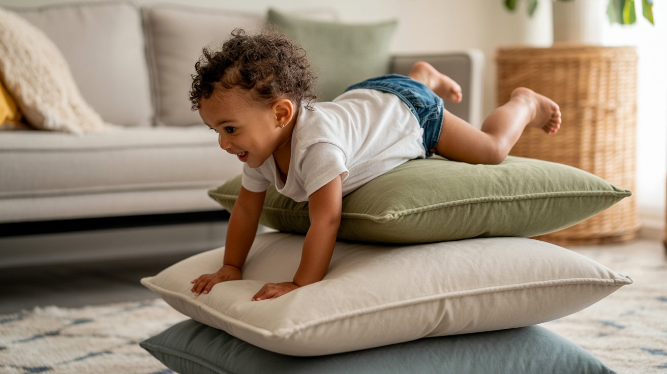 toddler climbing cushions for gross motor activity