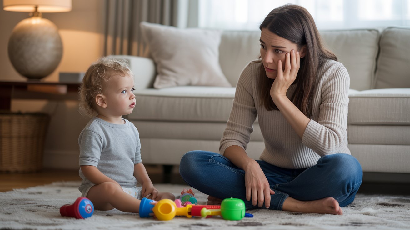 Parent struggling to keep 16 month old toddler engaged with toys