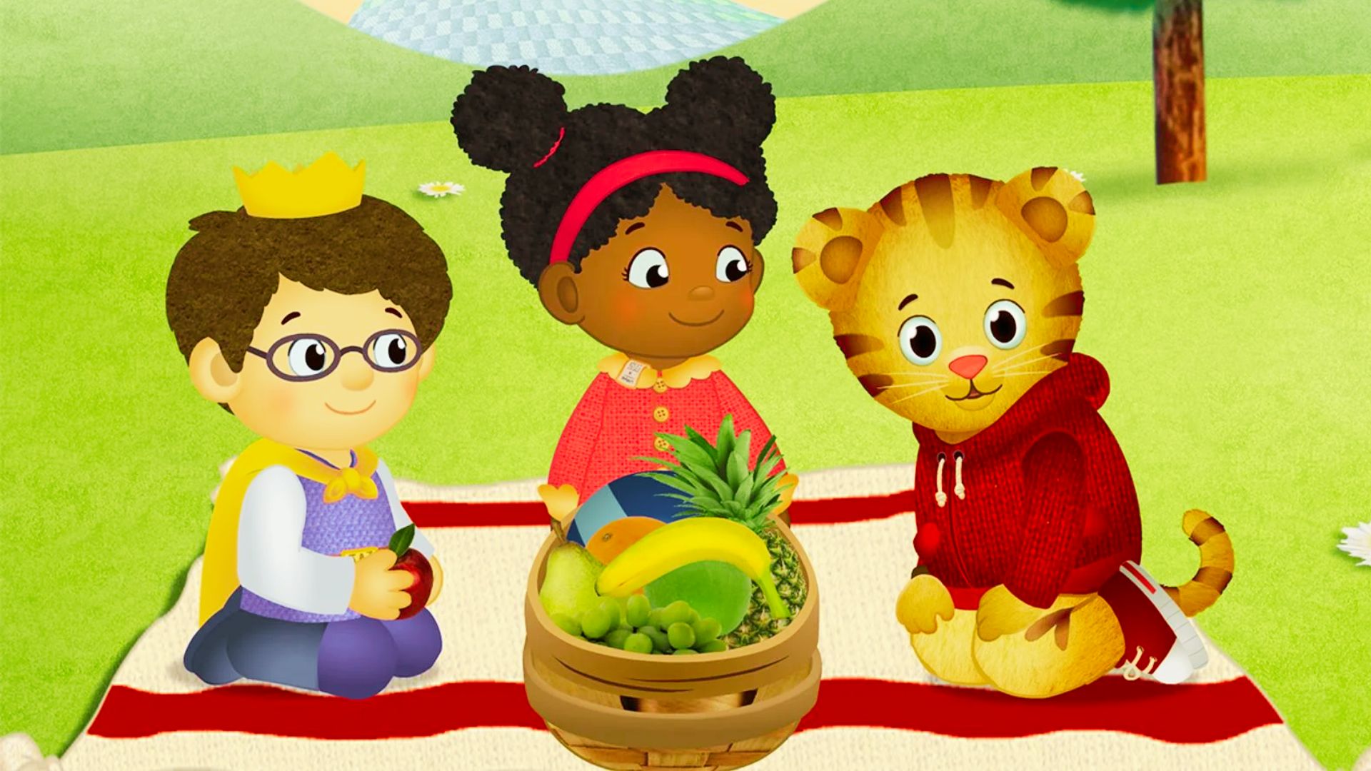 Thumbnail from "Daniel Tiger's Neighborhood," showcasing vibrant animation and friendly characters in a neighborhood scene.