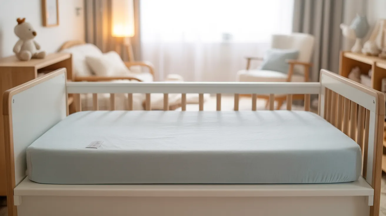 Firm crib mattress as a must have baby item for crib safety.