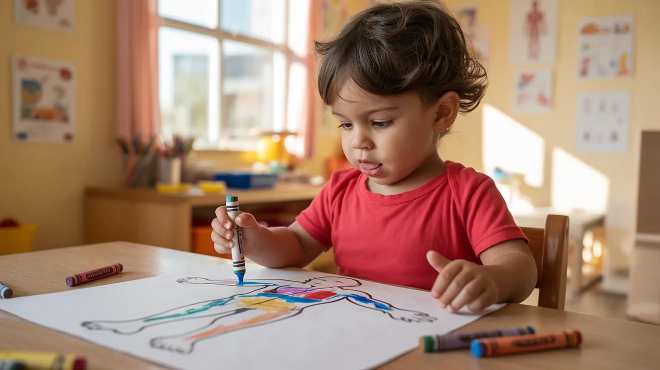 Body mapping anger management activity for kids using coloring to identify where anger and other emotions are felt in the body