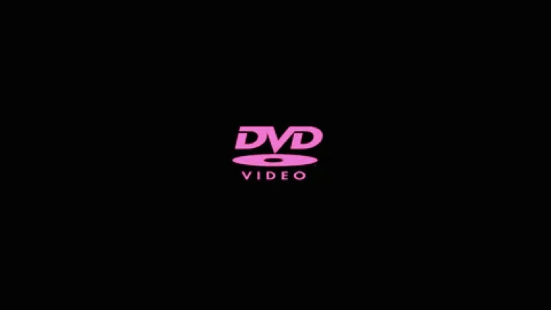 Pink DVD logo centered on a black background, showcasing a modern design.