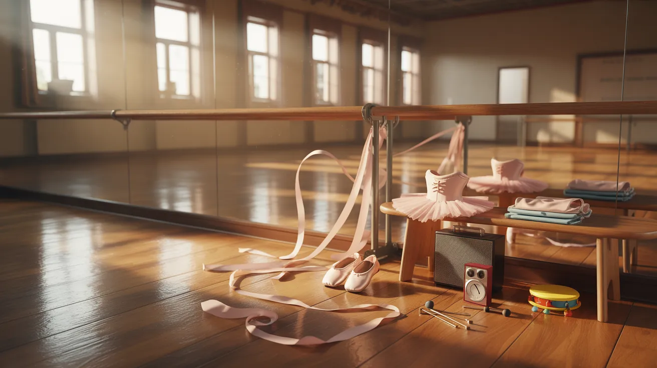 Dance class setup in a studio space designed for group practice, supporting structured movement training, rhythm learning, and creative expression through dance.
