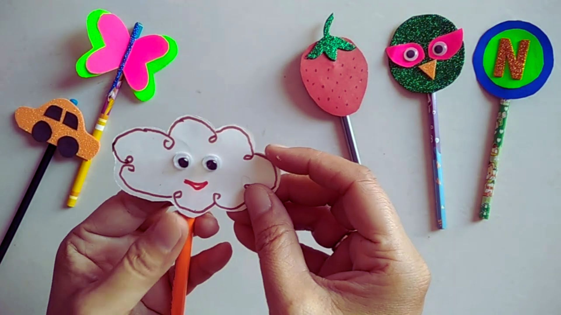Colorful paper crafts displayed, showcasing various fun projects for kids to create and enjoy.