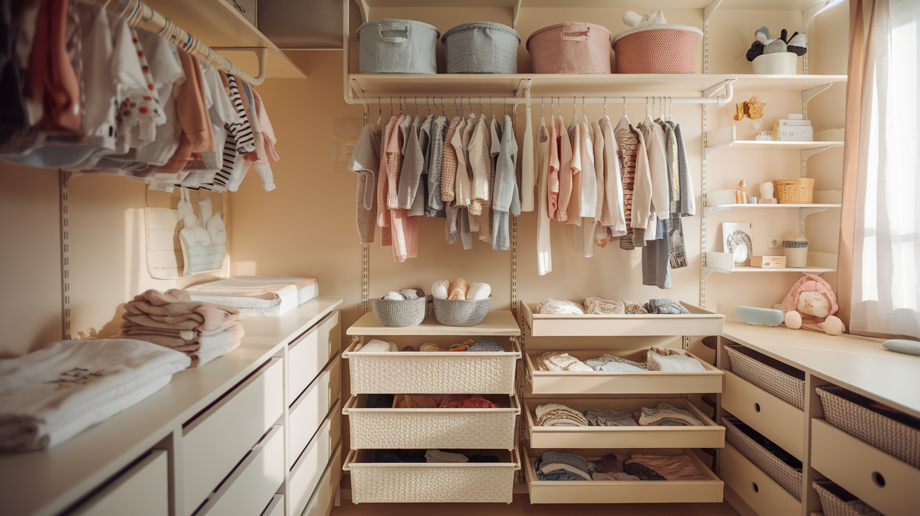 Organizing Baby Clothes in Limited Space